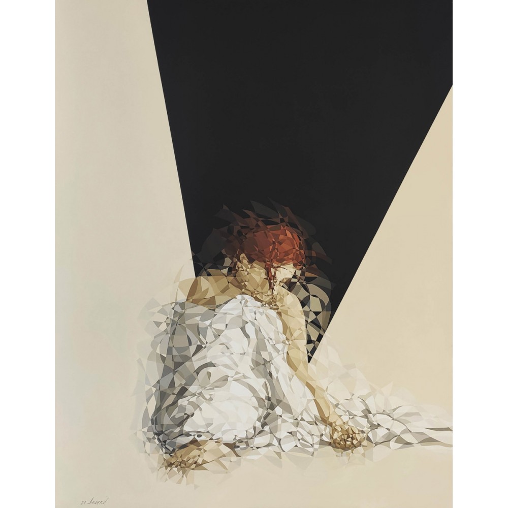 Peinture de Maurice Douard Intimité N°18 à l'acrylique sur toile